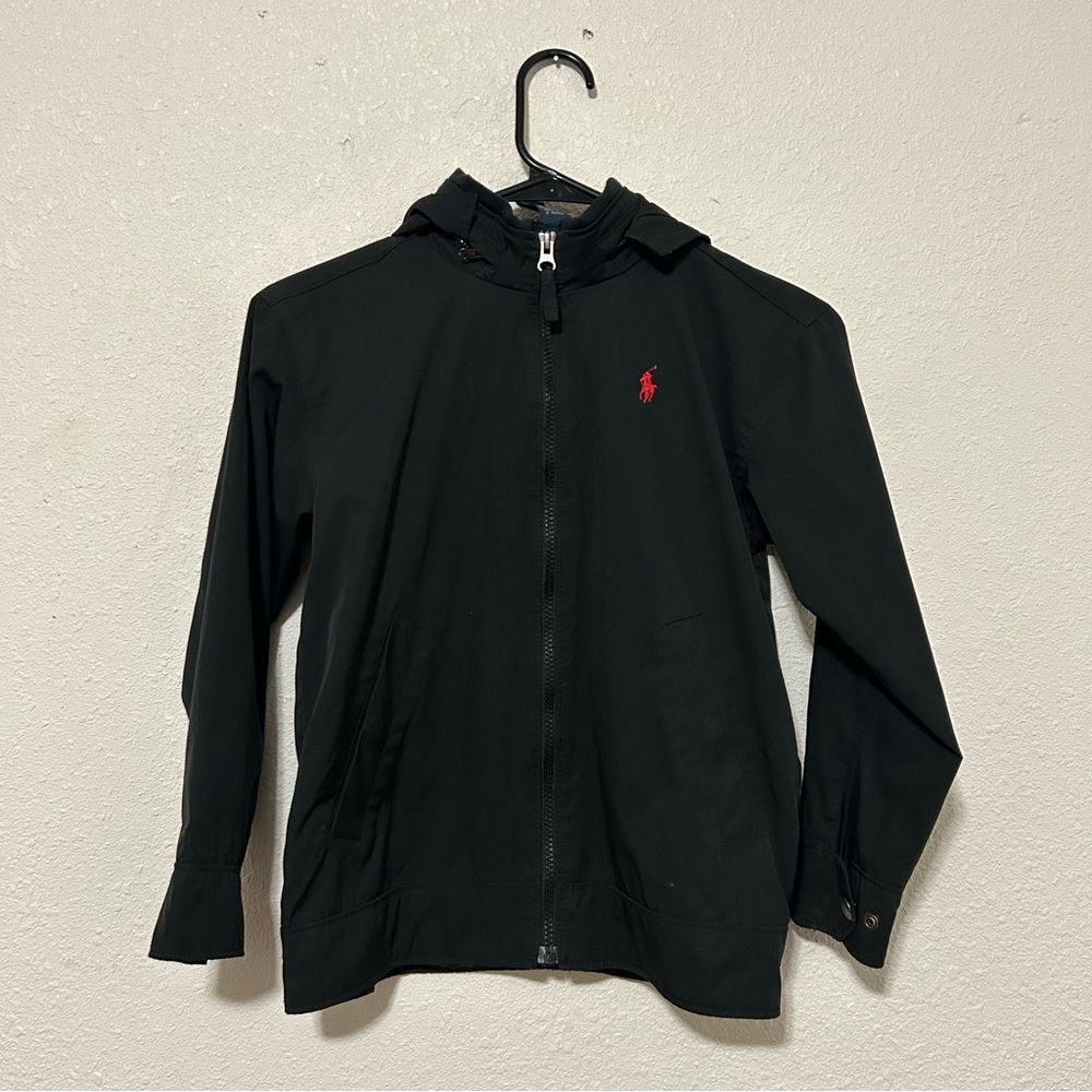 Polo Ralph Lauren Little Boys Windbreaker/ Rain Jacket Black -kids size‎ 8